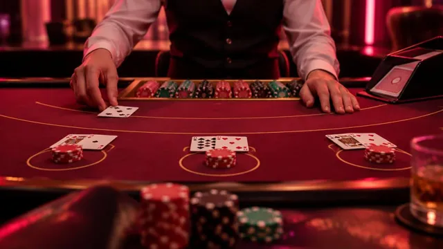 Blackjack table with a live dealer on Blazzio